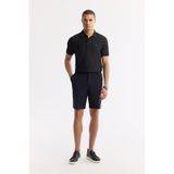 Avva Erkek Relaxed Fit Siyah Beli Lastikli Bi-Stretch Teknik Kumaş Şort A51Y3712