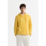 Avva Erkek Sarı Kapüşonlu Pamuklu Baskılı Elastan Regular Fit Sweatshirt A42Y1324 - Sarı - Sarı