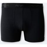 Avva Erkek Siyah Basic Soft Touch Tekli Regular Fit Boxer B009537 - M