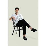 AVVA Erkek Siyah Beli Lastikli Bi-Stretch Chino Slim Fit Pantolon B003033 - 31