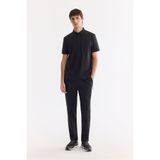 Avva Erkek Siyah Beli Lastikli Bi-Stretch Hızlı Kuruyan Teknik Kumaş Relaxed Fit Jogger Pantolon A61Y3255