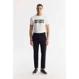 Avva Erkek Siyah Beli Lastikli Bi-Stretch Teknik Kumaş Slim Fit Pantolon A51Y3077 - 32