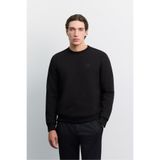 Avva Erkek Siyah Bisiklet Yaka 3 İplik Şardonlu -4 Dereceye Dayanıklı Regular Fit Sweatshirt A62Y1291