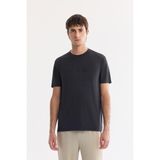 AVVA Erkek Siyah Bisiklet Yaka Modal Karışımlı Soft Touch Regular Fit T-Shirt A61Y1139