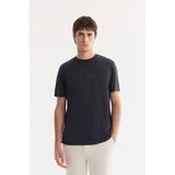 AVVA Erkek Siyah Bisiklet Yaka Modal Karışımlı Soft Touch Regular Fit T-Shirt A61Y1140
