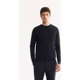 Avva Erkek Siyah Bisiklet Yaka Soft Touch Dokulu Triko Regular Fit Kazak A52Y5063