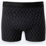AVVA Erkek Siyah Desenli Tekli Regular Fit Boxer A61Y9505 - XL