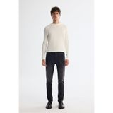 Avva Erkek Siyah Klasik Bel Eskitme Yıkamalı Overdy Berlin Slim Fit Jean Pantolon A42Y3511