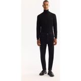 AVVA Erkek Siyah Klasik Bel Pamuklu Eskitme Yıkmalı Roma Crop Slim Fit Jean Pantolon A52Y3515 - 34