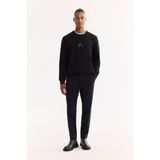 AVVA Erkek Siyah Klasik Bel Soft Touch Chino Slim Fit Pantolon A52Y3019 - 34