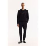Avva Erkek Siyah Klasik Bel Soft Touch Chino Slim Fit Pantolon A52Y3019