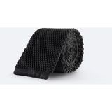AVVA Erkek Siyah Mikrofiber Örgü Kravat A32y9900 - Standart