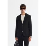 Avva Erkek Siyah Mono Yaka Bi-Stretch Blazer Comfort Slim Fit Ceket A42Y4011 - 46
