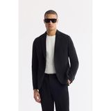 Avva Erkek Siyah Mono Yaka Hafif Soft Touch Blazer Comfort Slim Fit Ceket A51Y4017 - 48