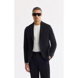 Avva Erkek Siyah Mono Yaka Hafif Soft Touch Blazer Comfort Slim Fit Ceket A51Y4017 - 52