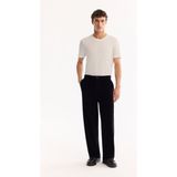 Avva Erkek Siyah Pamuklu Soft Touch Baggy Fit Kadife Pantolon A52Y3001 - 31