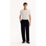 Avva Erkek Siyah Pamuklu Soft Touch Baggy Fit Kadife Pantolon A52Y3001 - 32
