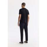 AVVA Erkek Siyah Regular Fit Bisiklet Yaka Baskılı Bi Stretch Interlok T-shirt A51y1029 - M