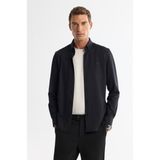 Avva Erkek Siyah Slim Fit Klasik Yaka Esnek Teknik Kumaş Gömlek A42Y2122 - 2XL