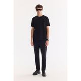Avva Erkek Siyah Taş Yıkamalı Pamuklu Elastan Comfort Slim Fit Jean Pantolon A61Y3510