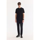 AVVA Erkek Siyah Taş Yıkamalı Pamuklu Elastan Madrid Comfort Slim Fit Jean Pantolon A61Y3510 - 34