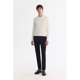 Avva Erkek Siyah Yandan Cepli Dokulu Bi-Stretch Slim Fit Pantolon A42Y3211