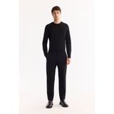 Avva Erkek Siyah Yani Lastikli Bi-Stretch Hafif Slim Fit Pantolon A52Y3213