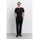 Avva Erkek Siyah Yanı Lastikli Gofreli Elastan Slim Fit Pantolon A62Y3080
