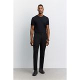 Avva Erkek Siyah Yanı Lastikli Viskon Karışımlı Slim Fit Pantolon A62Y3053