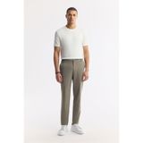 Avva Erkek Slim Fit Haki Beli Lastikli Bi-Stretch Teknik Kumaş Pantolon A51Y3077