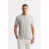 Avva Erkek Taş Kıvrılmaz Polo Yaka %100 Pamuk Basic Regular Fit T-Shirt B001032 - XL