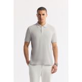 Avva Erkek Taş Kıvrılmaz Polo Yaka %100 Pamuk Basic Regular Fit T-Shirt B001032 - XS