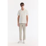 Avva Erkek Taş Yanı Lastikli Kırışmaz Teknik Kumaş Slim Fit Chino Pantolon A61Y3077