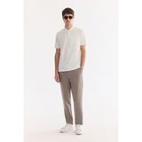 AVVA Erkek Vizon Yanı Lastikli Kırışmaz Teknik Kumaş Slim Fit Chino Pantolon A61Y3077 - 36