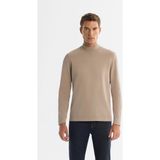 AVVA Erkek Vizon Yarım Balıkçı Yaka Rayon Tüylenmeyen Regular Fit Triko Kazak A42Y5100 - XL