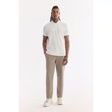 AVVA Erkek Yağ Yeşili Klasik Bel Pamuklu Elastan Relaxed Fit Chino Pantolon A61Y3013 - 32
