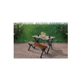 Avvio 4 Kişilik Kütük Bahçe Masası- Balkon Masası Takımı 80X160