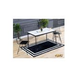 Avvio 60X90 Ezgi 2 Kişilik Yemek Masası Takımı-Mutfak Masası Takımı-Beyaz Oval Kenar