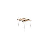 Avvio 80X120 Home Berra Parlak Mermer Görünüm Masa ( Ahşap Laminoxs)