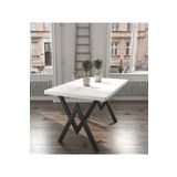 AVVİO 80x140 Alara Mutfak Masası Yemek Masası Balkon Masası Cafe Masası