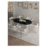 Avvio Anfora Ptt Lake Mdf Ayak 6'Lı Tokyo Metal Demonte Sandalye 80X160 Masa Sandalye Takımı