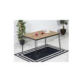 Avvio Arzu Yemek Masası Takımı-Mutfak Masası Takımı-Akça 60X120 Oval Kenar