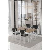 Avvio Beyaz Elma Sandalye 80X120 Yemek Masası Mutfak Masası 4 Kişilik Masa Sandalye Takımı