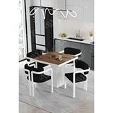 Avvio Demre Lake Mdf Ayak Tokyo Demonte Sandalye 80X80 Yemek Masası Mutfak Masası 4 Kişilik