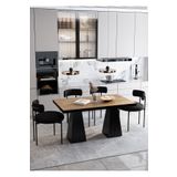 Avvio Frame Lake Mdf Ayak Teddy Sandalye 80X120 Yemek Masası Mutfak Masası 4 Kişilik Masa Sandalye Takım