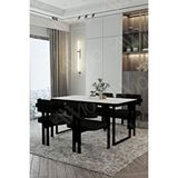 Avvio Mary Metal Ayak Tokyo Demonte Sandalye 80x120 Yemek Masası Mutfak Masası 4 Kişilik BEYAZ