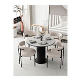 Avvio Rio 90X90 Lake Mdf Ptt Ayak Yuvarlak Mutfak Masası Takımı Yemek Masası Takımı