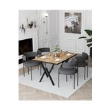 AVVİO Rolls Teddy Sandalye Yemek Masası Mutfak Masası 4 Kişilik Masa Sandalye Takımı