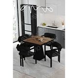 Avvio Sirius Lake Mdf Ayak Tokyo Demonte Sandalye 80x80 Yemek Masası Mutfak Masası 4 Kişilik AKÇA