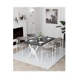 AVVİO Trend Teddy Sandalye 80x120 Yemek Masası Mutfak Masası 4 Kişilik Masa Sandalye Takımı